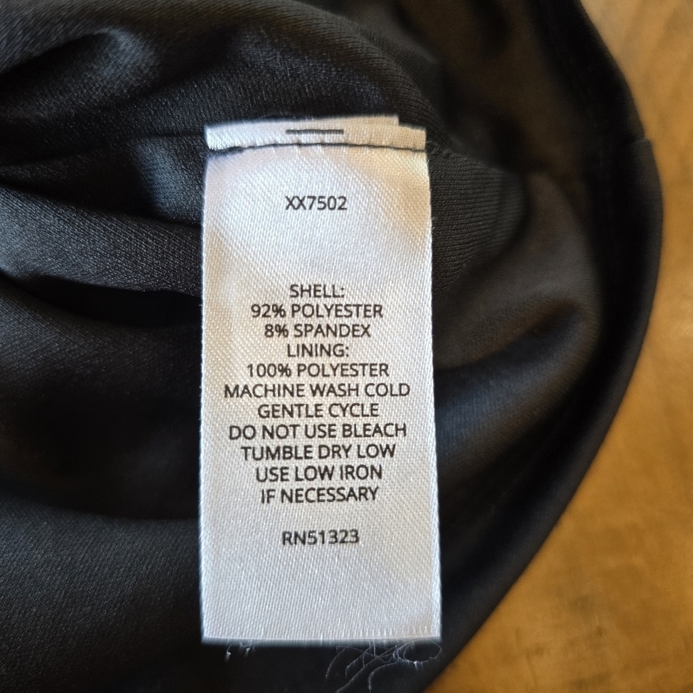 Halogen Black Velvet Elastic Waist Pencil Skirt L - Picture 4 of 7